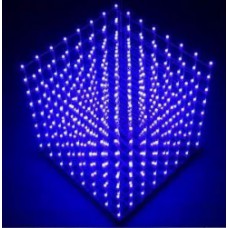 Bouwkit LED-Cube 8x8x8 Blauw