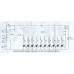Bouwkit Looplicht 10 LED's met NE555+CD4017