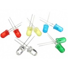 Assortiment LED's -  500 stuks (5mm - 5 kleuren)