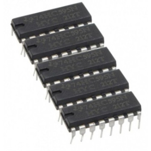 SN74HC595N - 8 bit schuifregister IC - 5 stuks