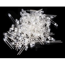 Assortiment LED's - 500 stuks (3mm - 5 kleuren transparant)