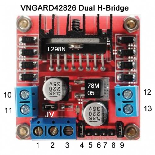 Driver Board - L298N Dual H-Bridge