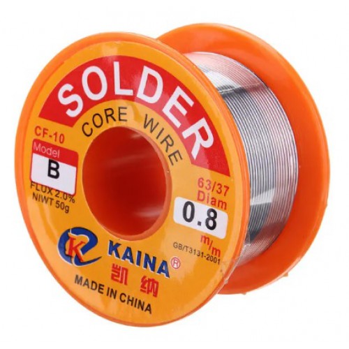 Soldeertin  50 gram Rol 63/37 (0.8mm)