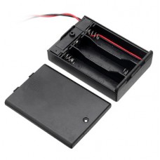 Batterijhouder met schakelaar voor 3 x AA batterij