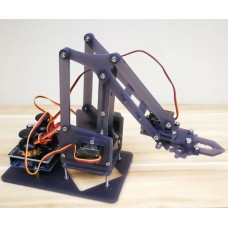 Bouwkit Robot Arm Inclusief UNO, Besturing en servo's (Joystick, IR Remote)