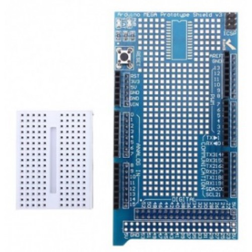 Mega Arduino Prototype Shield Mega incl. Mini Breadboard