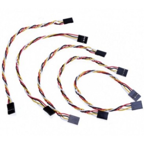 Jumper Kabel - 5 stuks - 4 polig F/F - 20 CM (voor Arduino)