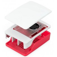 Raspberry Pi 5 Behuizing Rood-Wit Raspberry Pi 5 Behuizing Rood-Wit