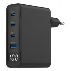 USB Snel Laadstekker 4 poorts TA-UC-PDQC100LCD-01-BK Gembird USB Snel Laadstekker 4 poorts TA-UC-PDQC100LCD-01-BK Gembird