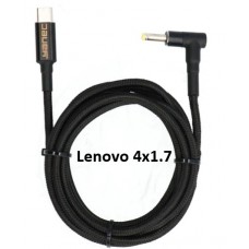 Laadkabel USB-C - 4.0x1.7mm 1,8M Yanec YCA009